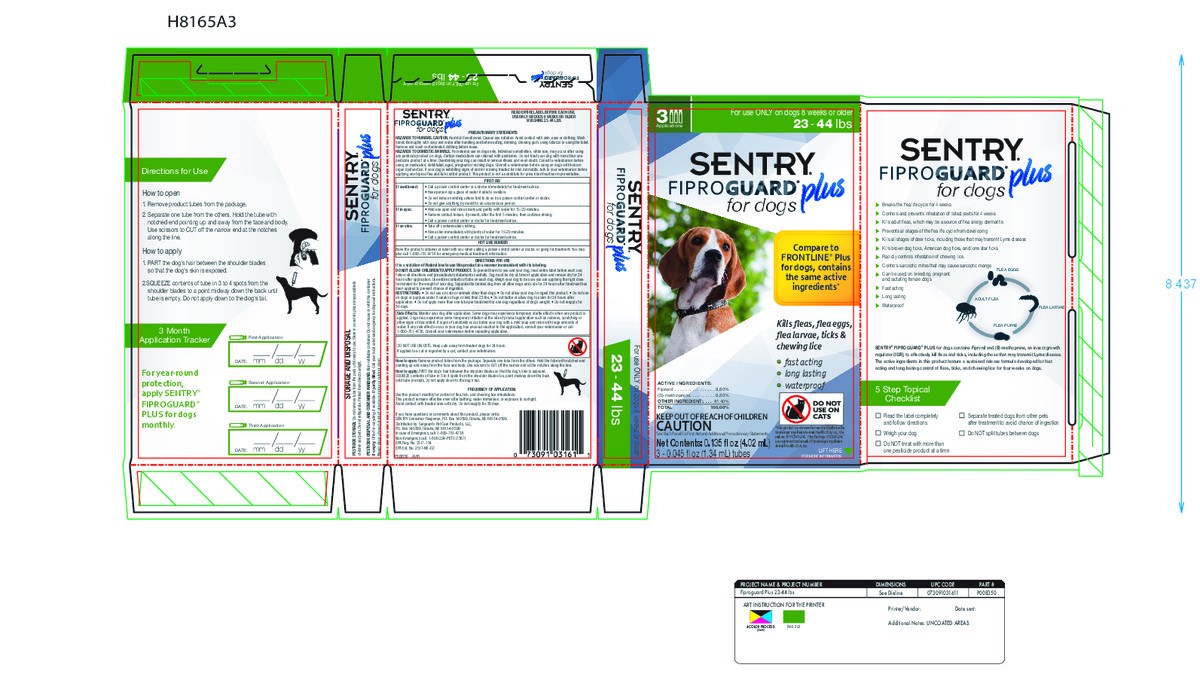 slide 2 of 6, Sentry Fiproguard Plus F&T SO Dog 23-44LB 3CT, 3 ct