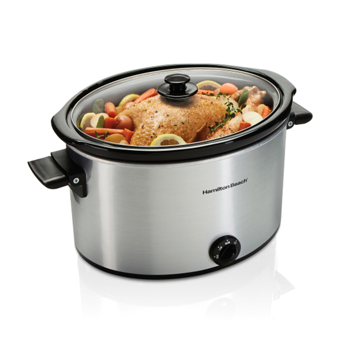 slide 1 of 9, Hamilton Beach Slow Cooker with Extra-Large Capacity, 10 qt