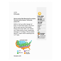 slide 4 of 5, Burpee Chives Common Seeds, 1 ct