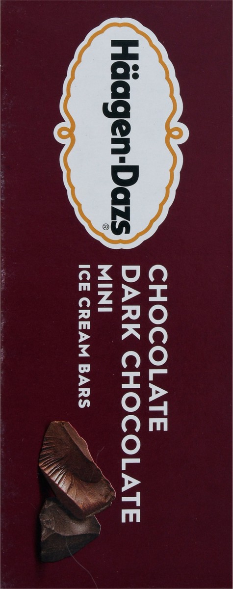 slide 8 of 9, Häagen-Dazs Chocolate Dark Chocolate Mini Bars, 6Ct, 285.28 g