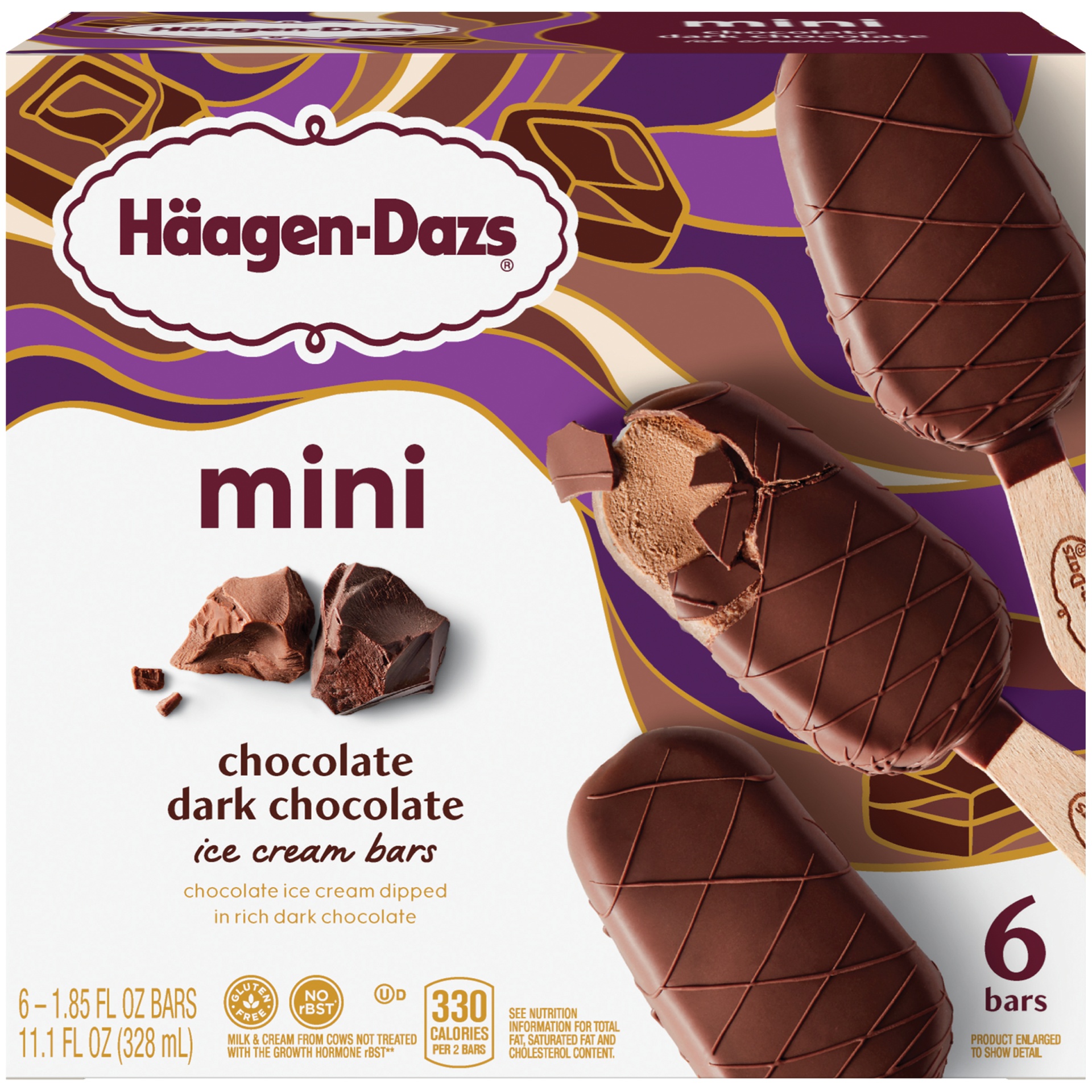 Häagen Dazs Haagen Dazs Chocolate Dark Chocolate Mini Ice Cream Bars 6