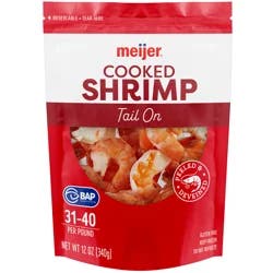 Meijer Cooked Shrimp 31-40, Tail On