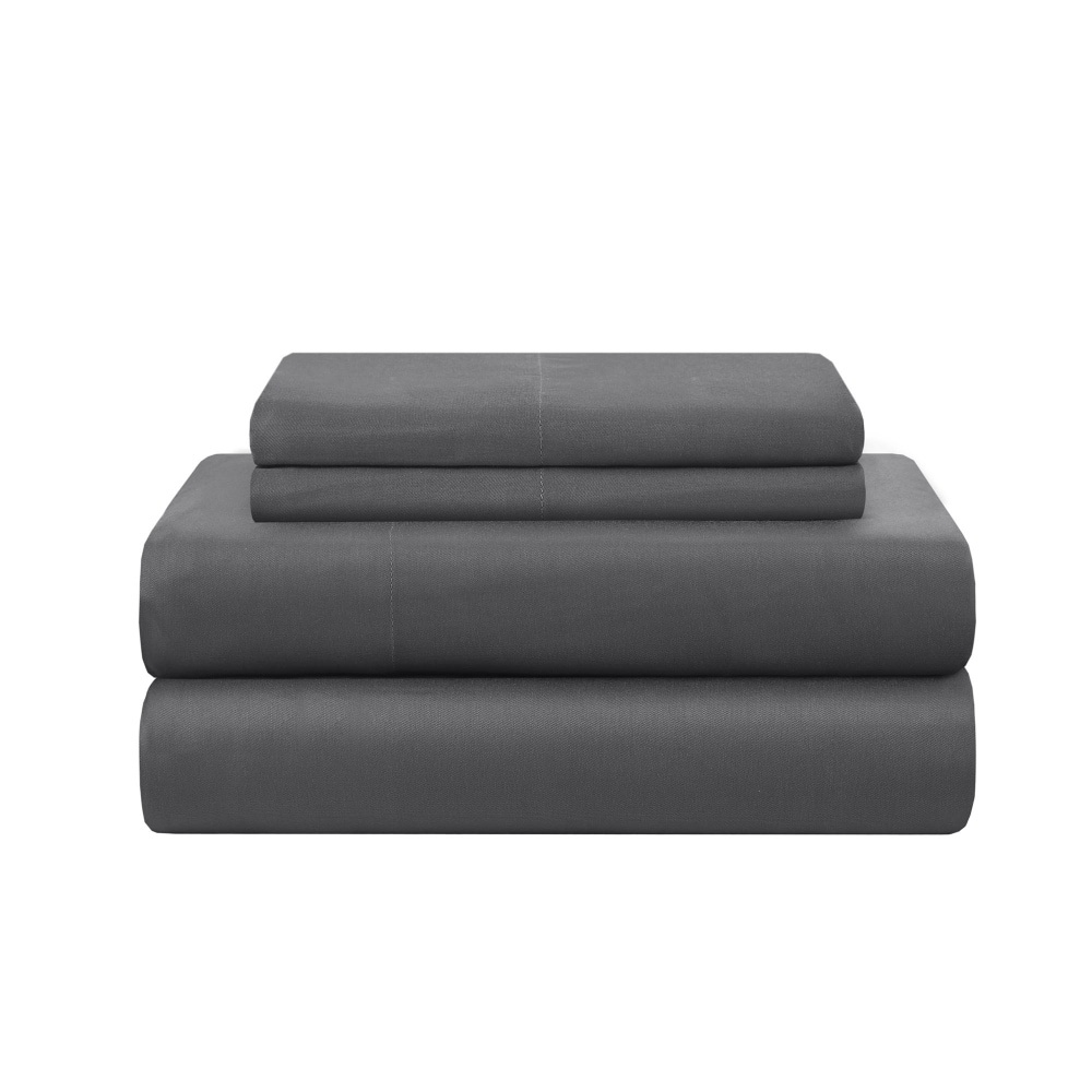 slide 1 of 1, Modavari Home Fashions Queen Sized Sheet Set - Dark Grey, 4 ct