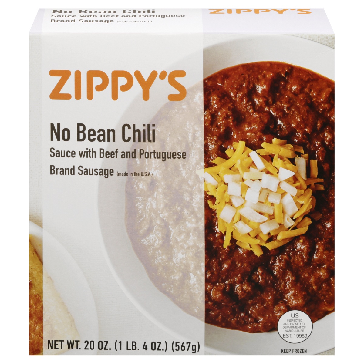 slide 1 of 1, Zippys No Bean Chili 20 oz, 20 oz