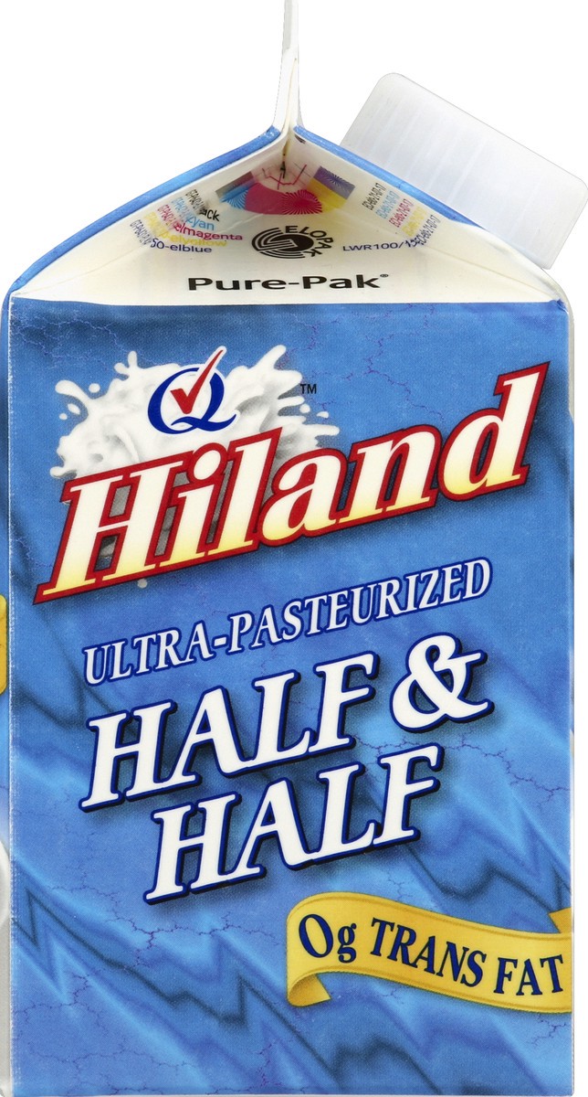 slide 4 of 6, Hiland Dairy Half & Half 1 pt, 1 pint