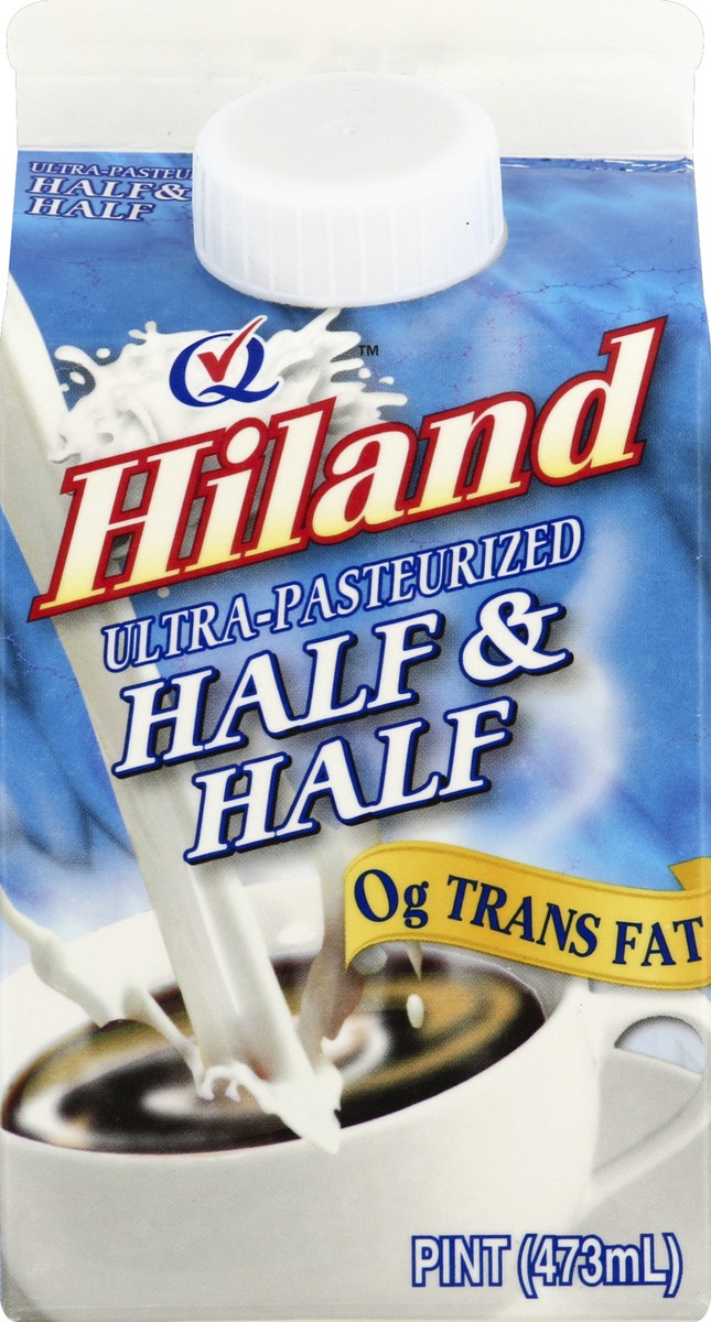 slide 6 of 6, Hiland Dairy Half & Half 1 pt, 1 pint