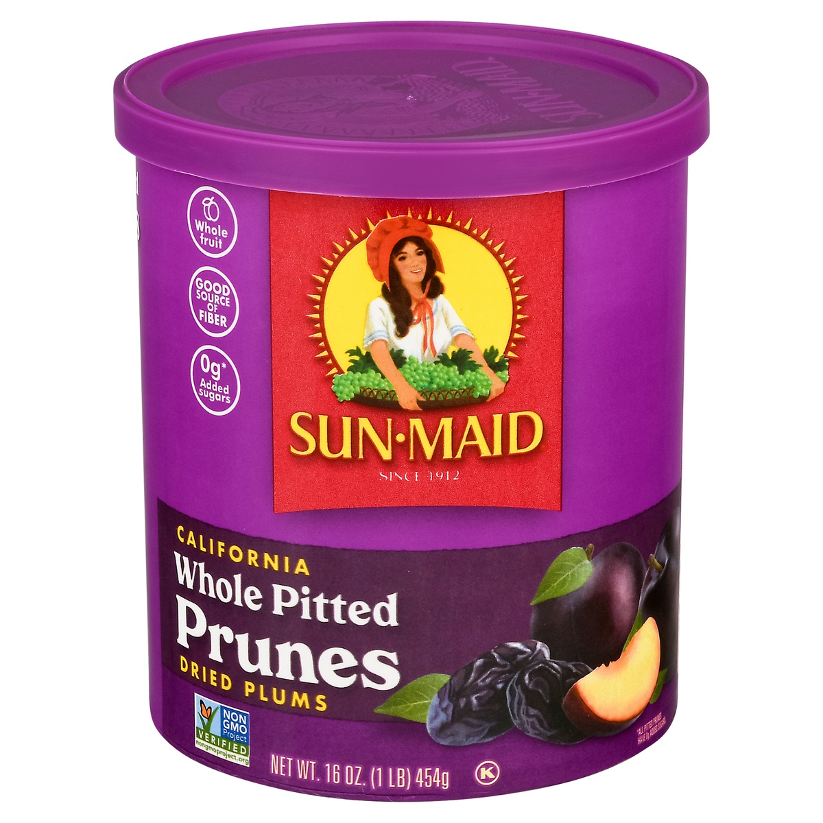slide 1 of 6, Sun-Maid Whole Pitted Prunes Dried Plums 16 oz, 16 oz