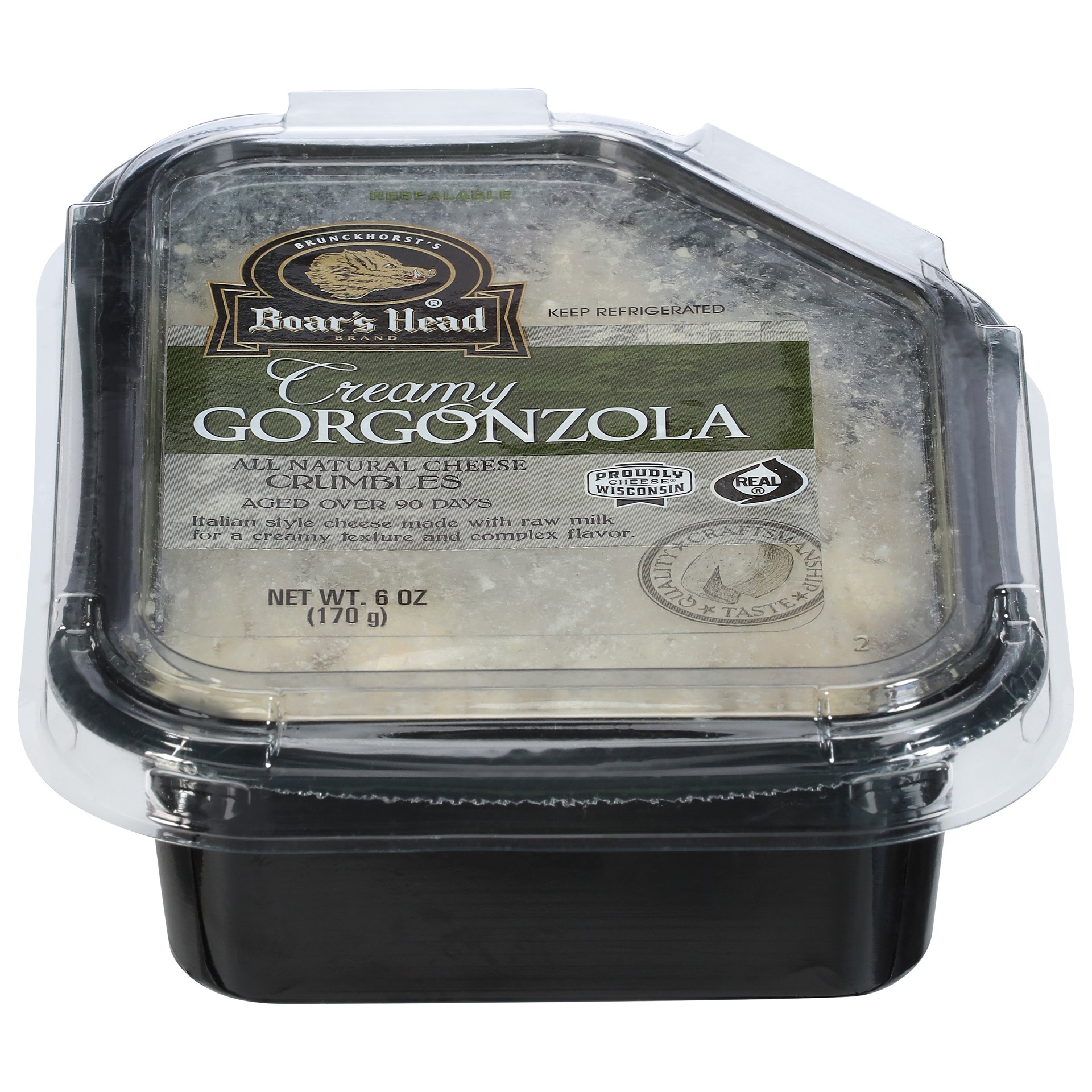 slide 7 of 8, Boar's Head Creamy Gorgonzola Cheese, 6 oz