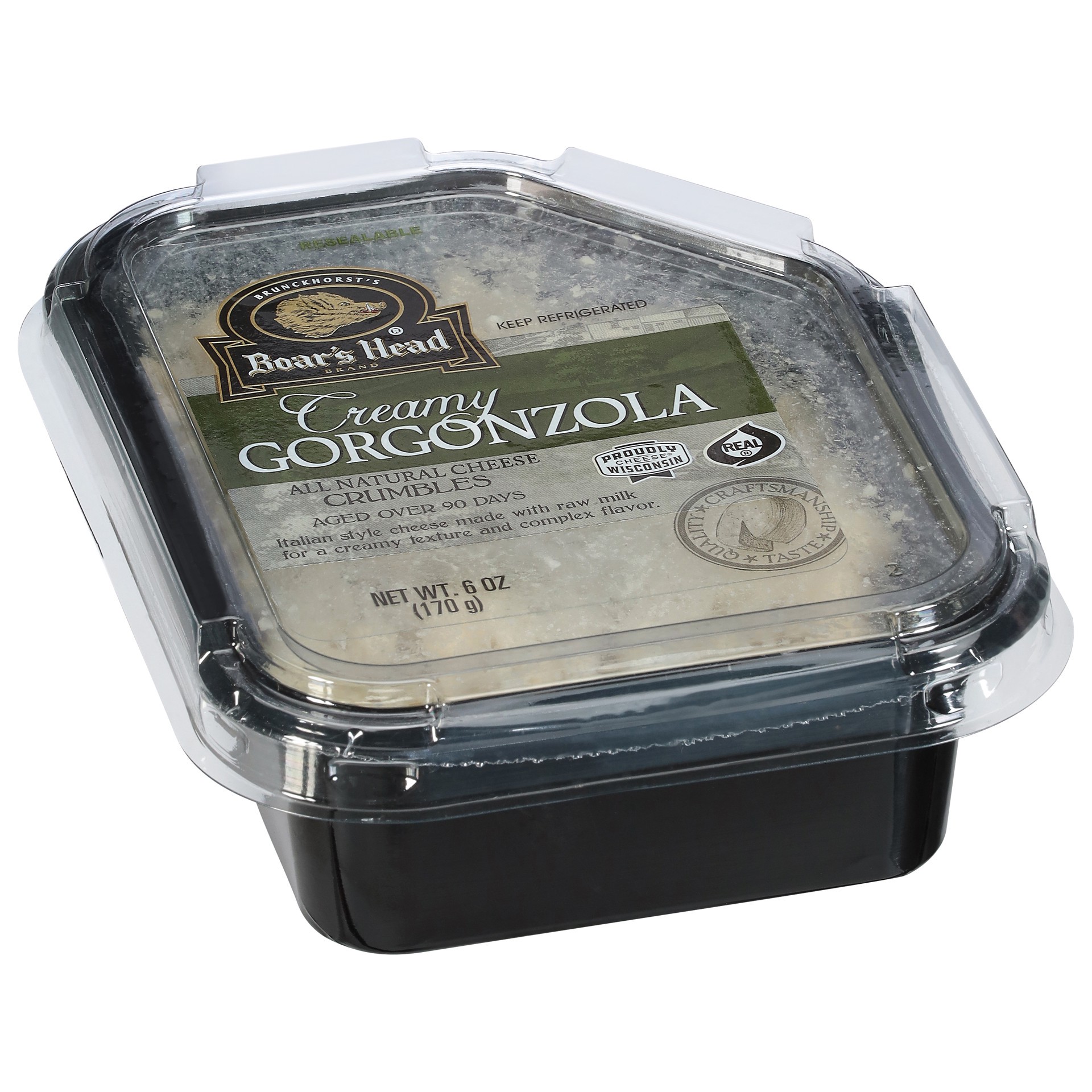 slide 4 of 8, Boar's Head Creamy Gorgonzola Cheese, 6 oz