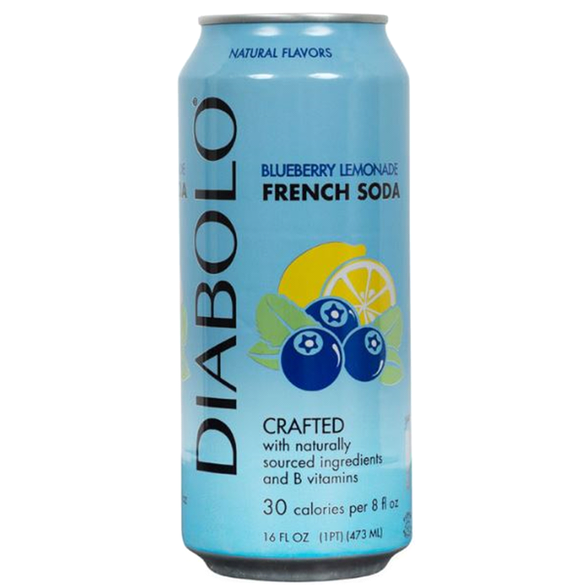 slide 1 of 1, DIABOLO Blueberry Lemon French Soda, 16 oz