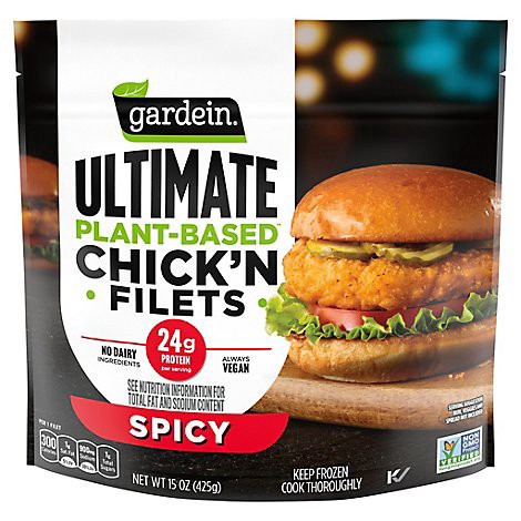 slide 1 of 1, Gardein Ultimate Vegan Frozen Spicy Chick'n Filets - 15 Oz, 15 oz