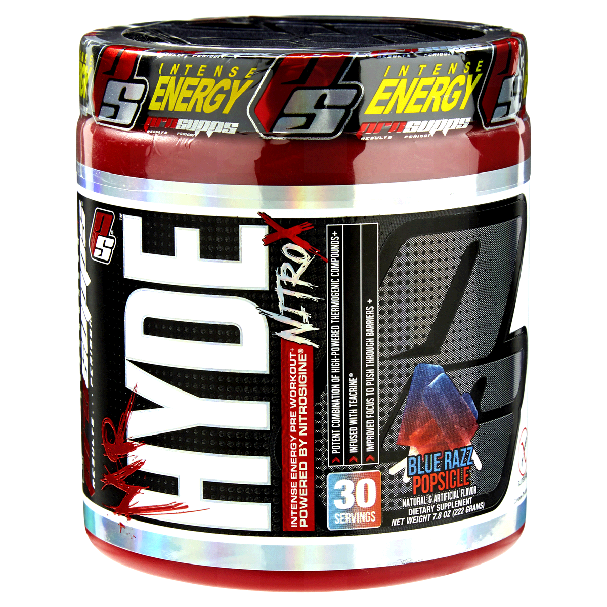 Hyde Pre-Workout, Blue Razz Popsicle, Nitro X, Shop