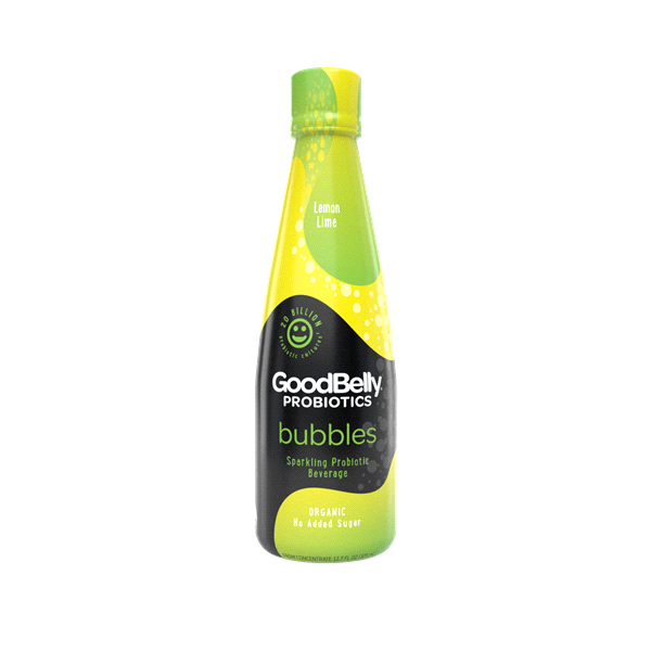 slide 1 of 1, GoodBelly Lemon Lime Sparkling Probiotic Beverage, 12.7 oz