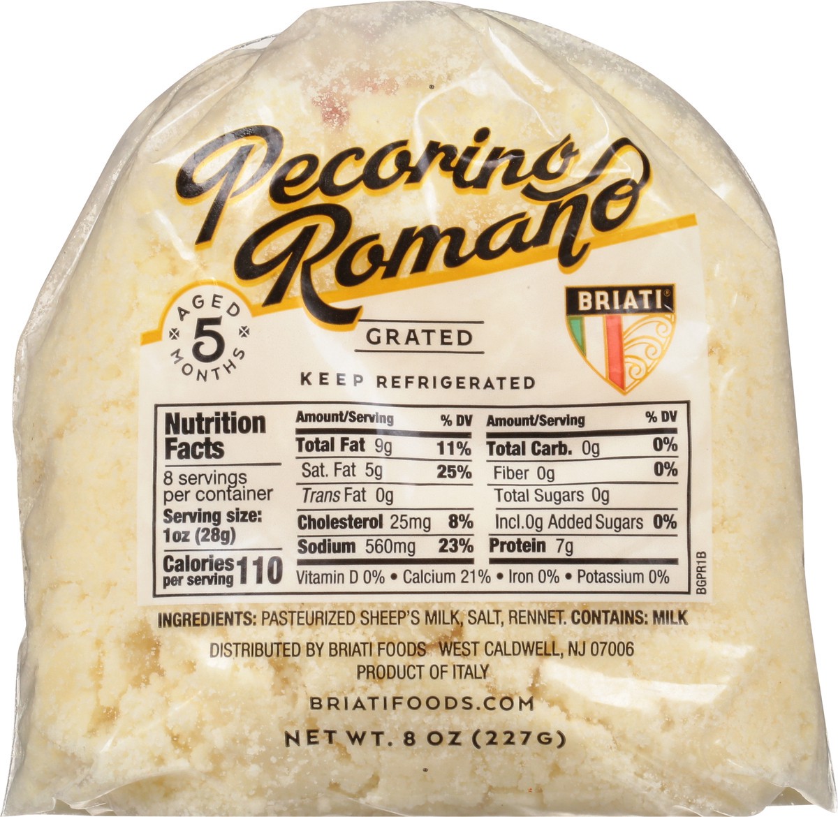 slide 5 of 12, Briati Pecorino Romano Cheese 8 oz, 8 oz