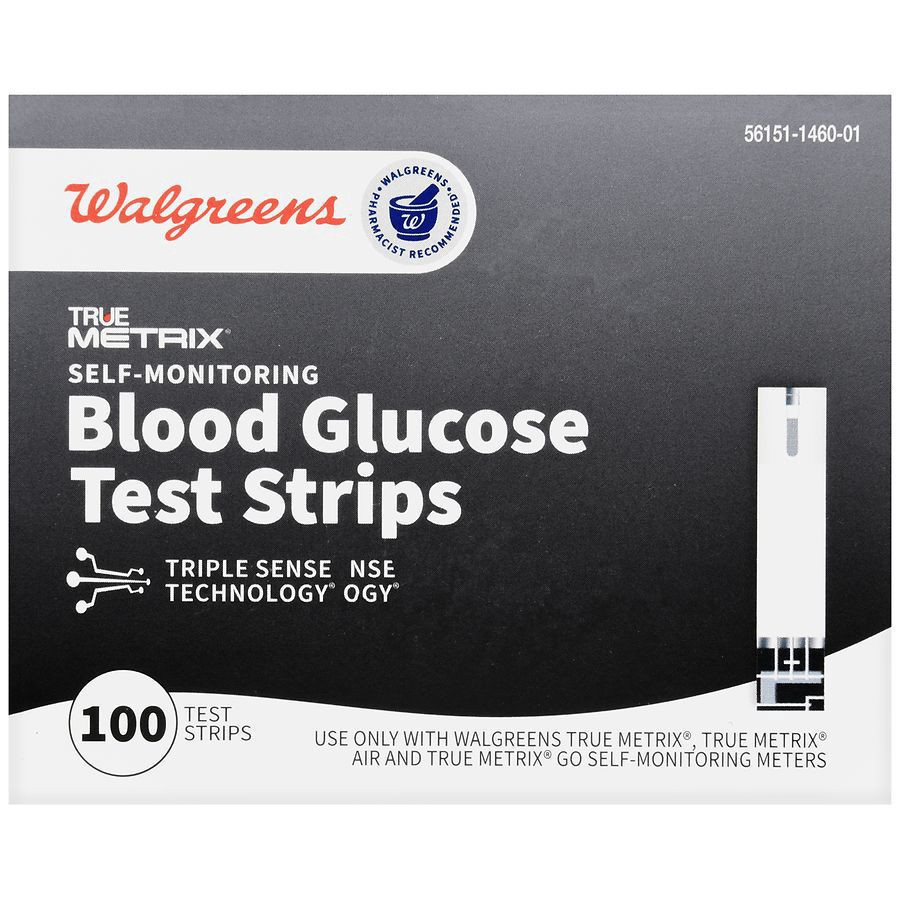 slide 5 of 5, Walgreens TrueMetrix Blood Glucose Test Strips, 100 ct
