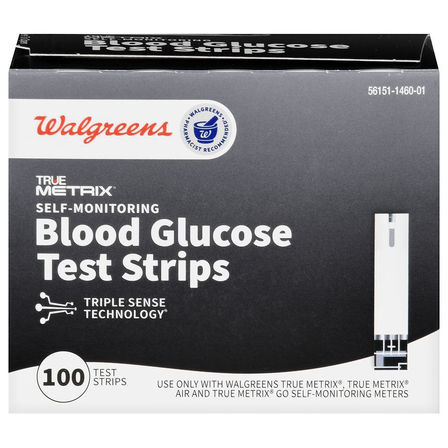 slide 1 of 5, Walgreens TrueMetrix Blood Glucose Test Strips, 100 ct