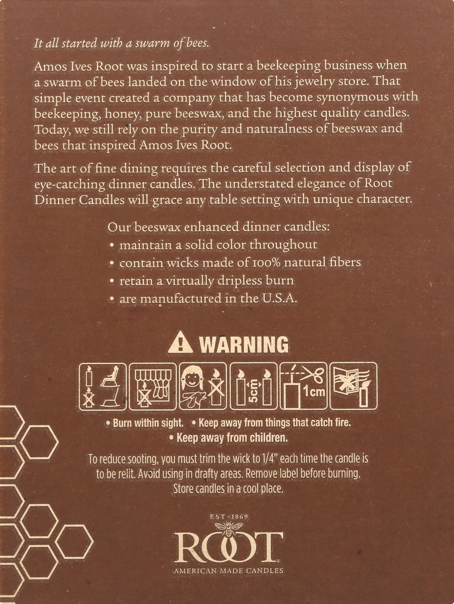 slide 9 of 9, Root 7 Inch Timberline Collenette White Candle 1 ea, 1 ea