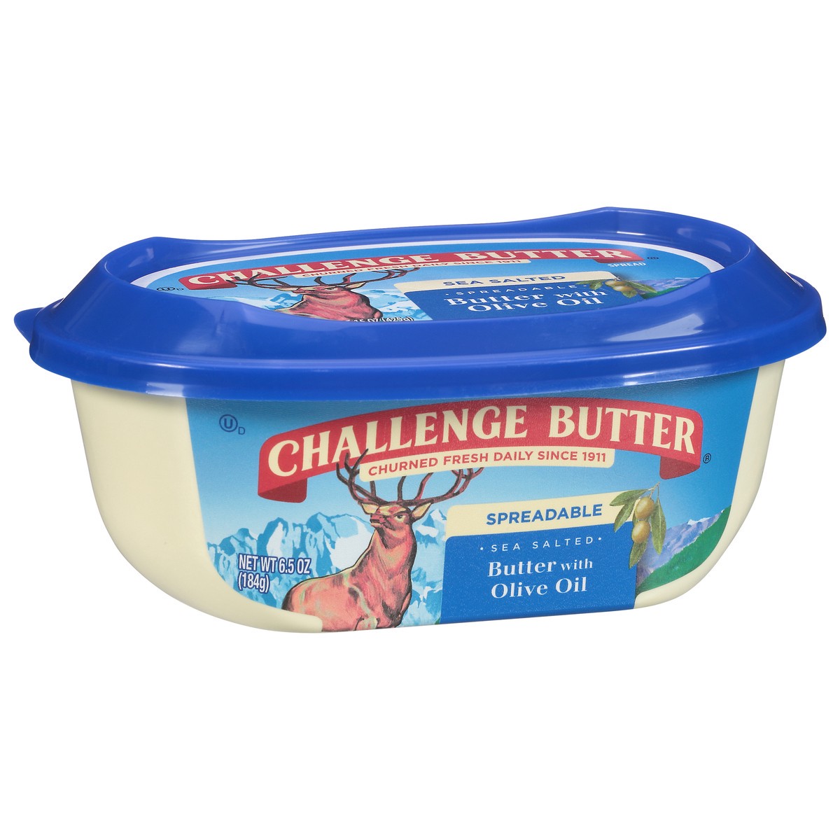 slide 2 of 9, Challenge Spreadable Sea Salted Butter with Olive Oil 6.5 oz, 6.5 oz