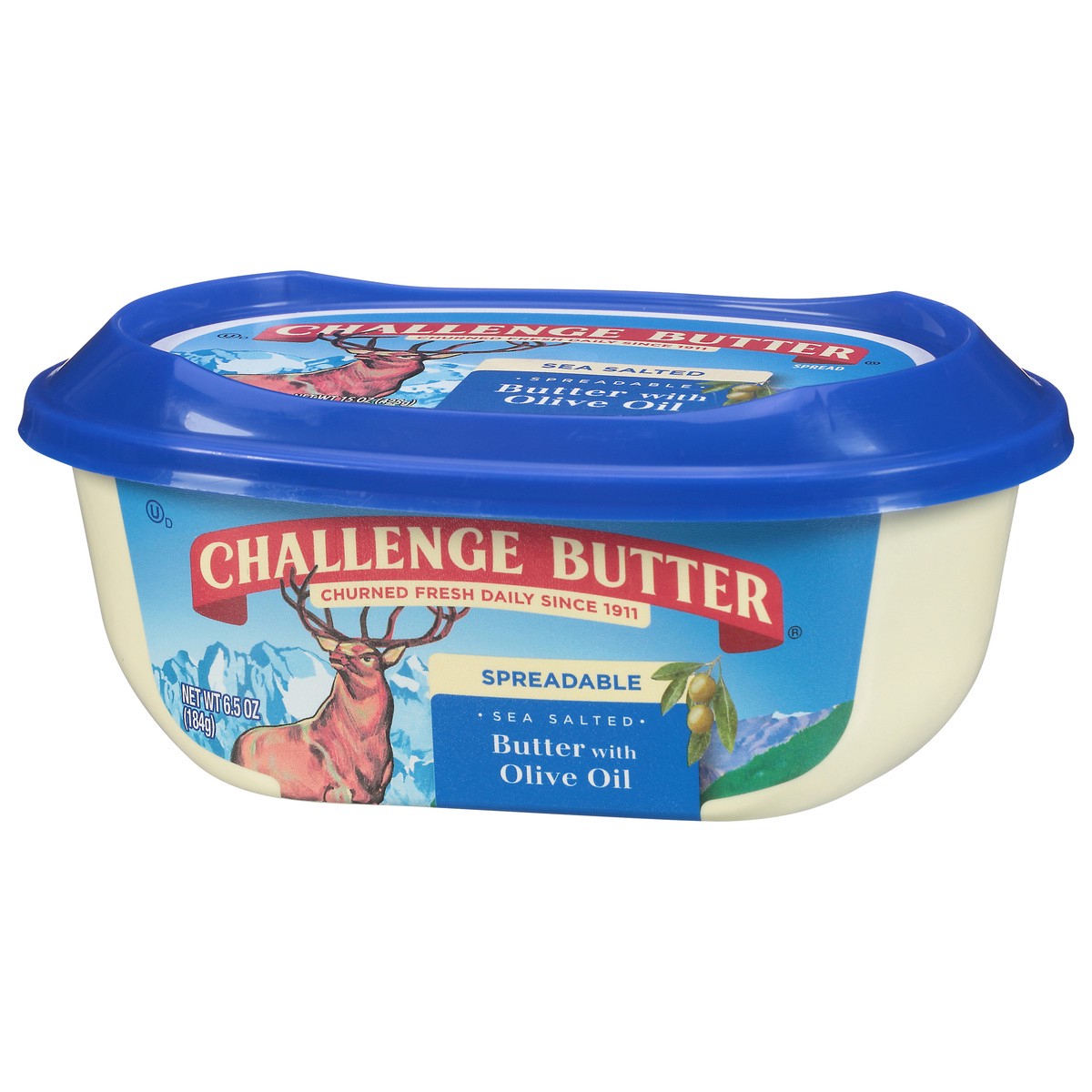 slide 3 of 9, Challenge Spreadable Sea Salted Butter with Olive Oil 6.5 oz, 6.5 oz