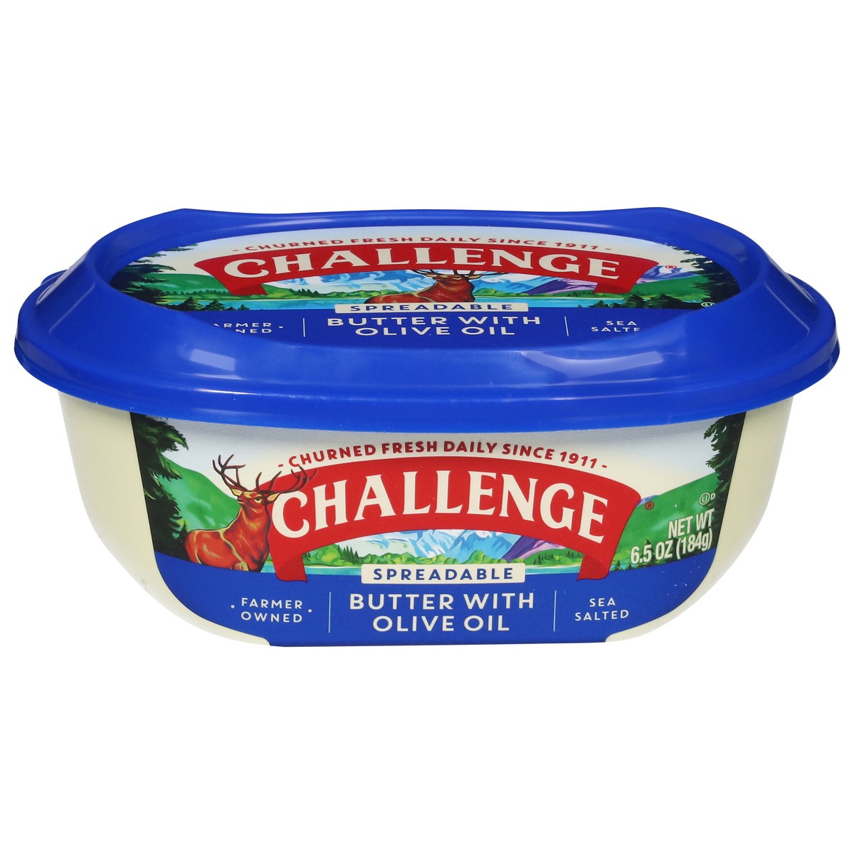 slide 1 of 9, Challenge Spreadable Sea Salted Butter with Olive Oil 6.5 oz, 6.5 oz