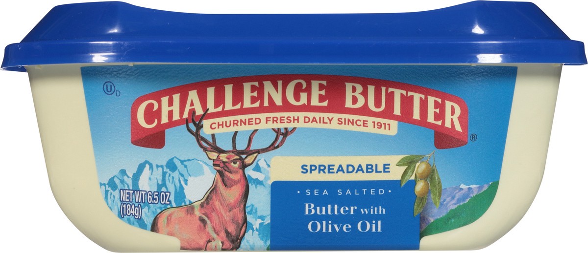 slide 6 of 9, Challenge Spreadable Sea Salted Butter with Olive Oil 6.5 oz, 6.5 oz