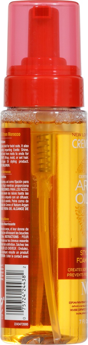 slide 4 of 9, Creme of Nature Argan Oil Style & Shine Foaming Mousse 7 fl oz, 7 fl oz