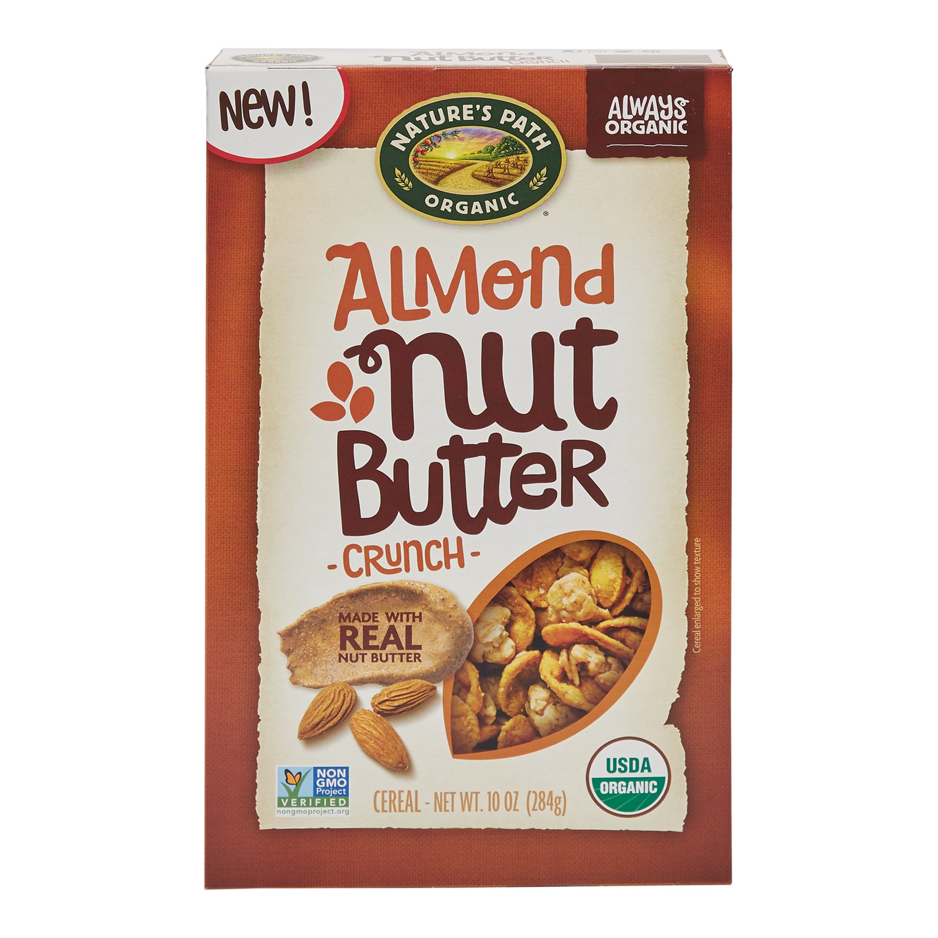 slide 1 of 4, Nature's Path Organic Almond Peanut Butter Crunch Cereal, 10 oz