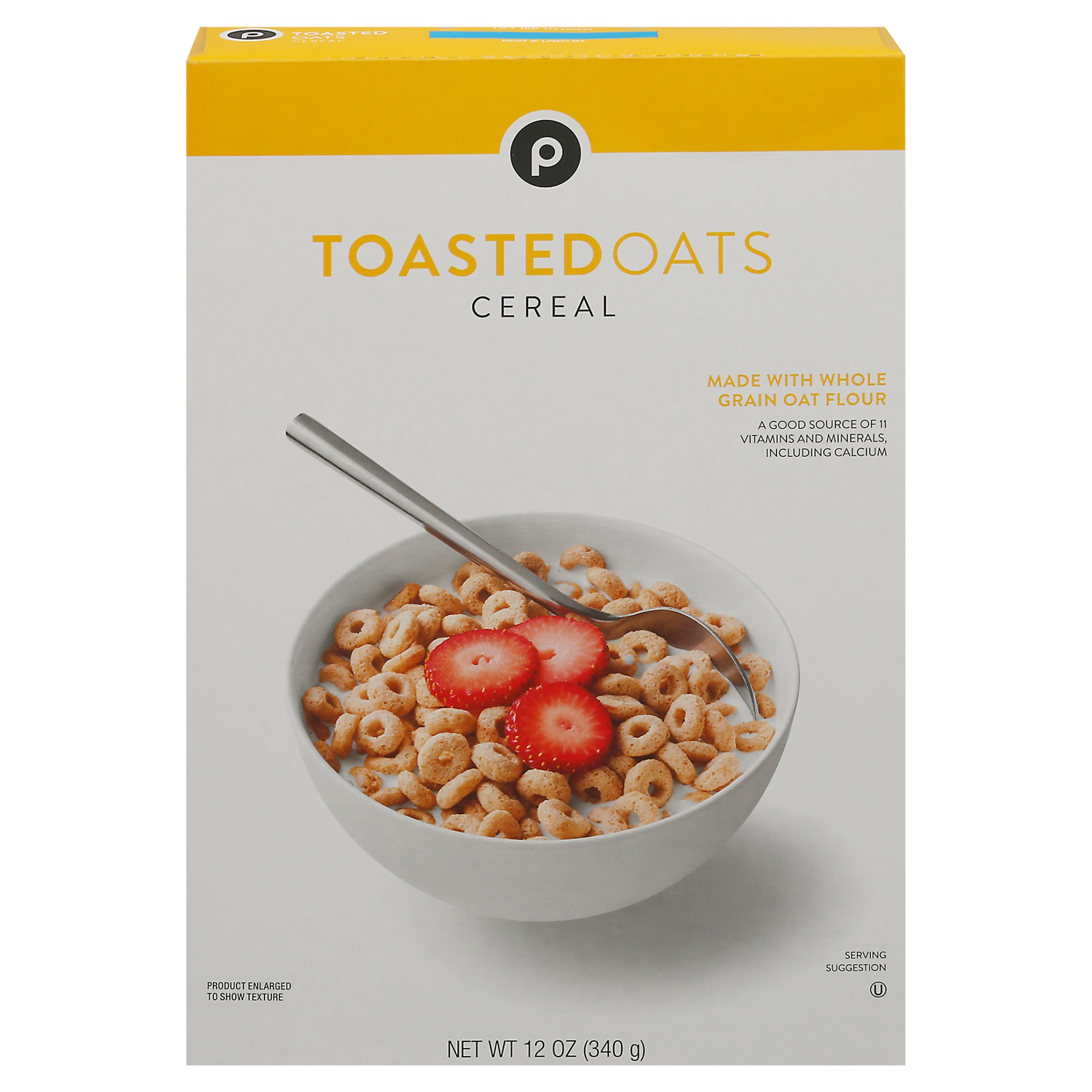 slide 1 of 1, Publix Toasted Oats Cereal - 12 oz, 12 oz