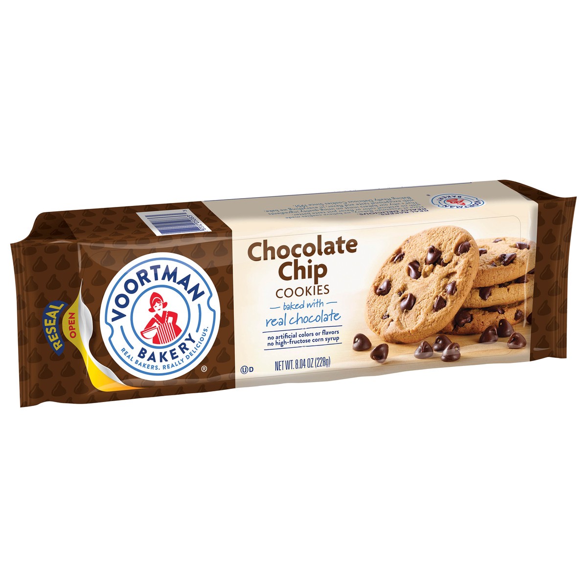 slide 9 of 9, Voortman Bakery Cookie Choc Chip, 8.04 oz