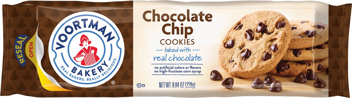 slide 8 of 9, Voortman Bakery Cookie Choc Chip, 8.04 oz