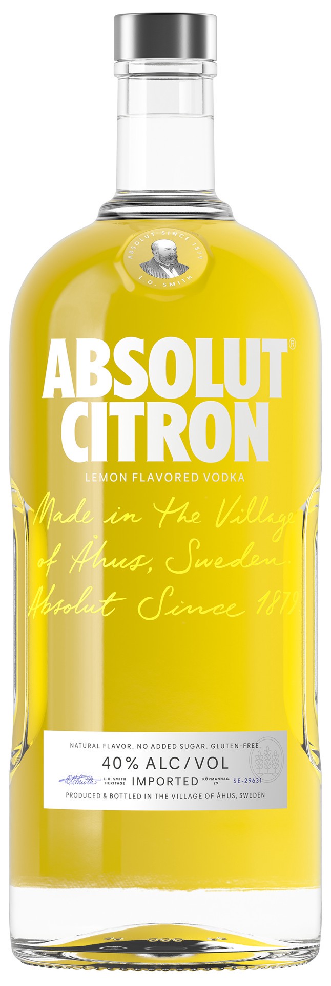 slide 1 of 1, Absolut Citron Flavored Vodka, 1.75 L Bottle, 40% ABV, 1.75 liter