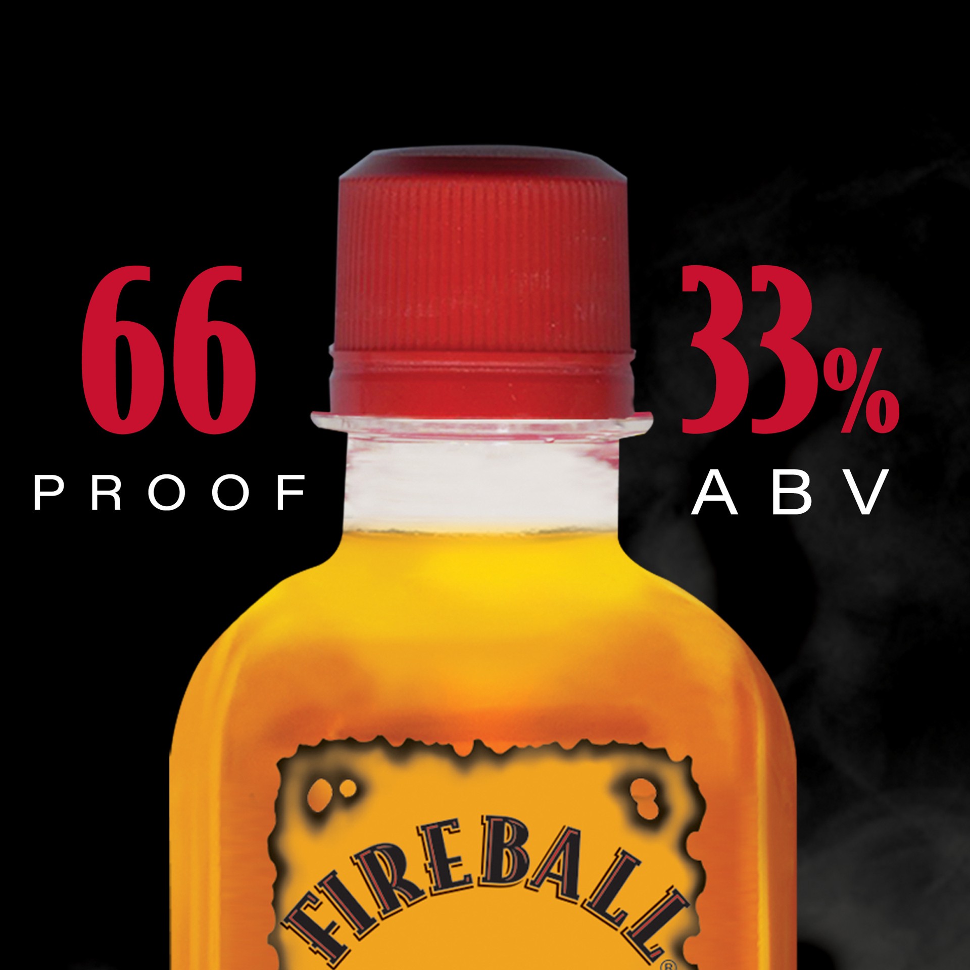 slide 5 of 5, Fireball Cinnamon Whiskey, 100ml Plastic Bottles, 4 Count, 66 Proof, 100 ml