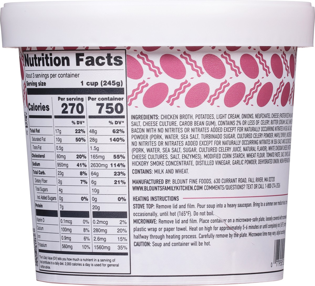 slide 5 of 13, Blount's Family Kitchen Loaded Baked Potato Soup, 24 oz, 24 oz