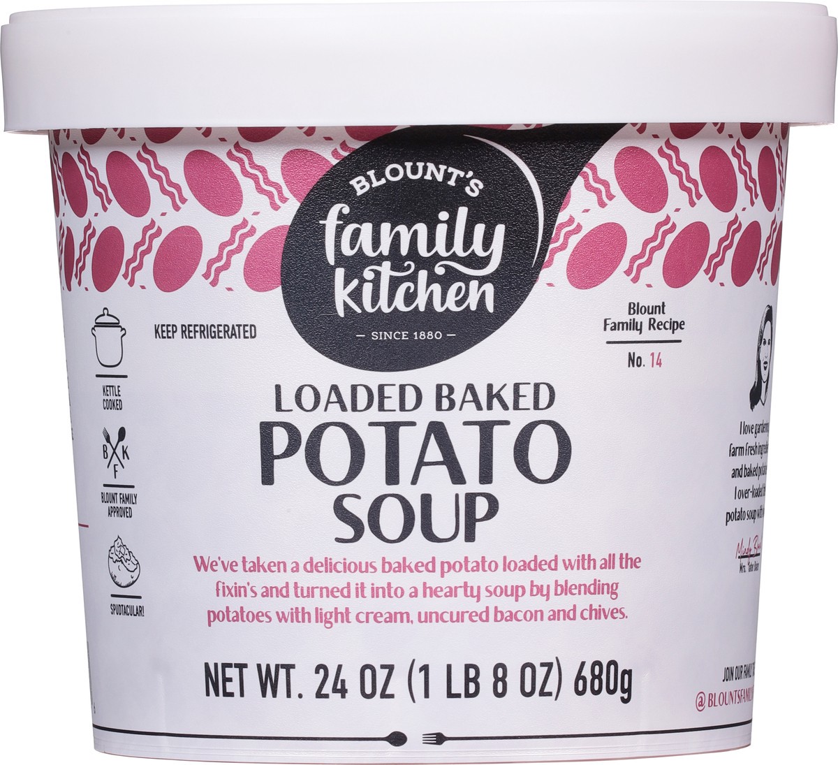 slide 4 of 13, Blount's Family Kitchen Loaded Baked Potato Soup, 24 oz, 24 oz
