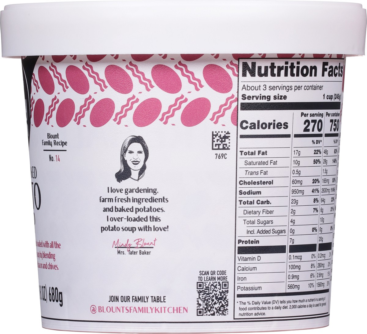 slide 2 of 13, Blount's Family Kitchen Loaded Baked Potato Soup, 24 oz, 24 oz