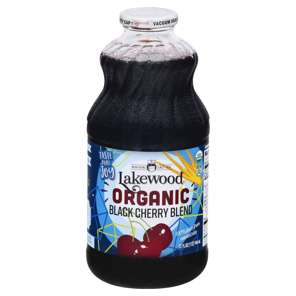 slide 1 of 1, Lakewood Organic Black Cherry Juice Blend, 32 fl oz