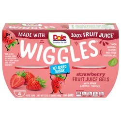 Dole Wiggles Strawberry Fruit Juice Gel