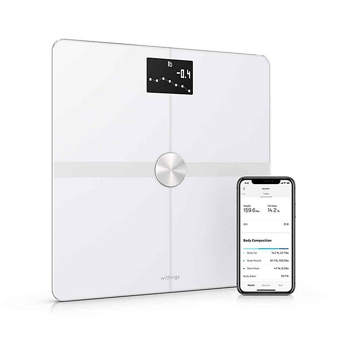 slide 1 of 7, Withings Body+Body Composition Wi-Fi Smart Scale with Smartphone App - White, 1 ct