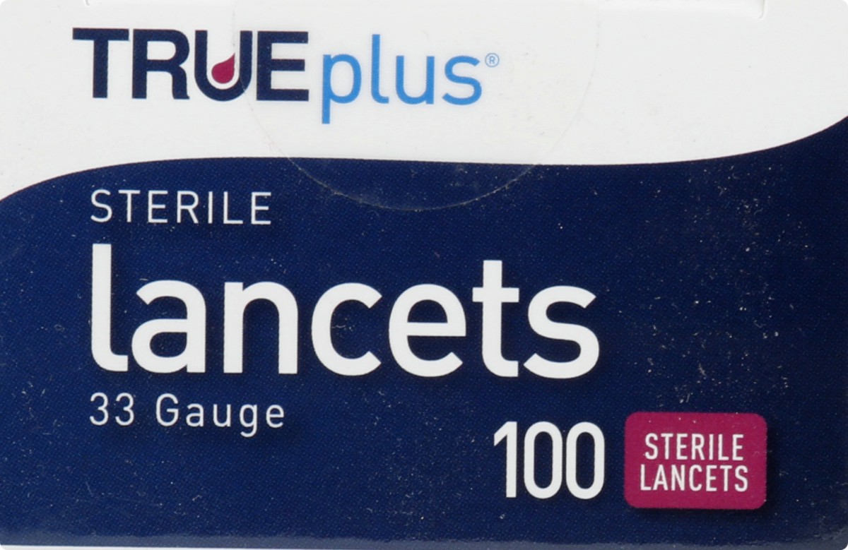 slide 7 of 7, TRUEplus 33 Gauge Sterile Lancets 100 ea, 100 ct