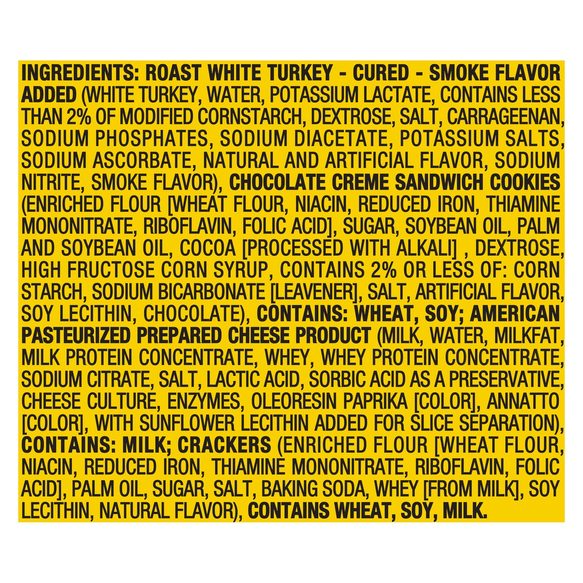 slide 8 of 13, Lunchables Turkey & American with Chocolate Creme Cookies, 5 ct Pack, 3.2 oz Trays, 16 oz