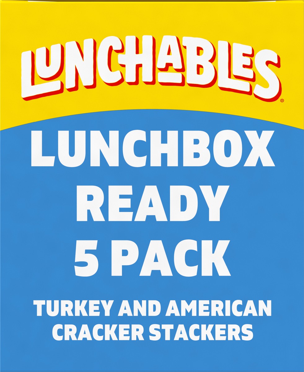 slide 10 of 13, Lunchables Turkey & American with Chocolate Creme Cookies, 5 ct Pack, 3.2 oz Trays, 16 oz