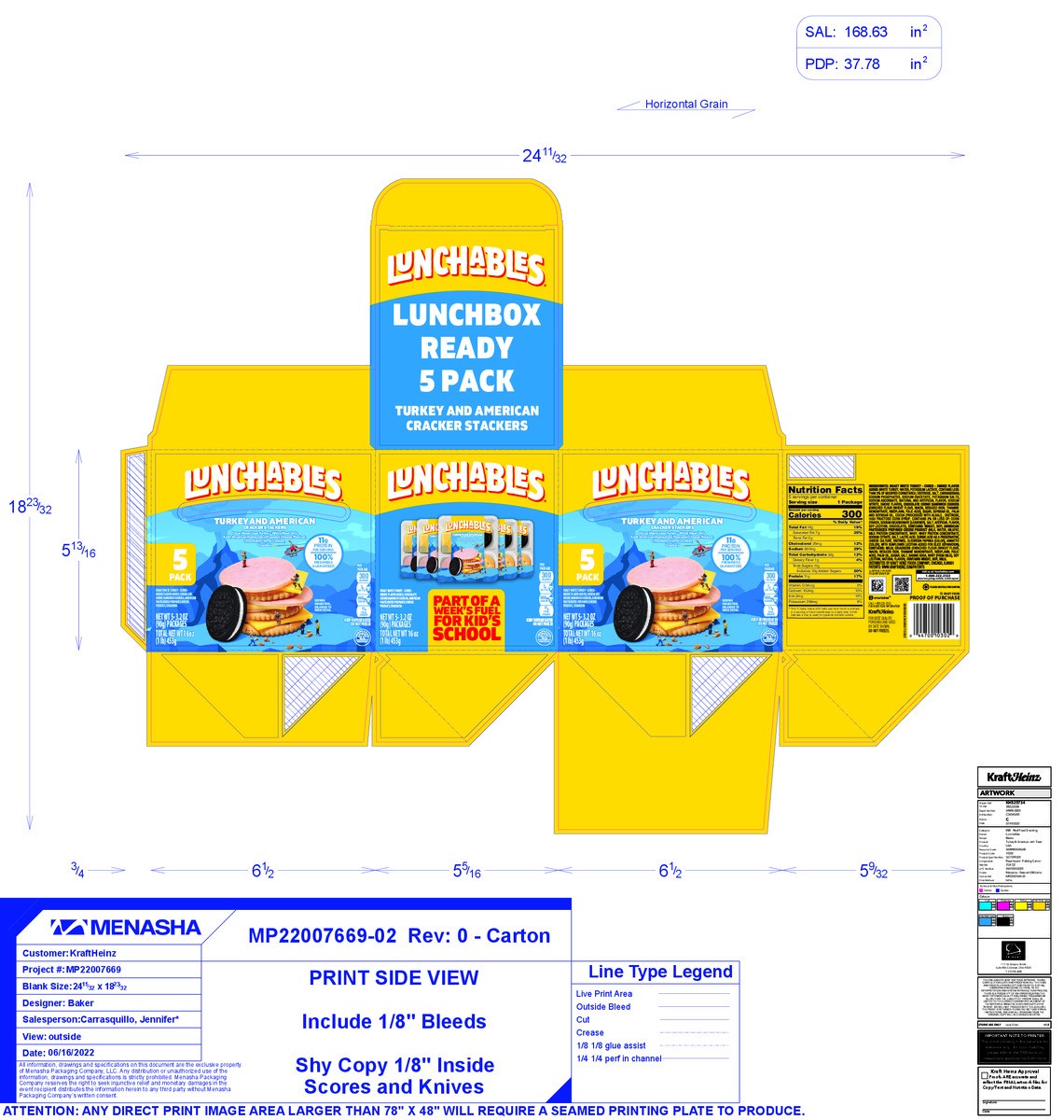 slide 13 of 13, Lunchables Turkey & American with Chocolate Creme Cookies, 5 ct Pack, 3.2 oz Trays, 16 oz