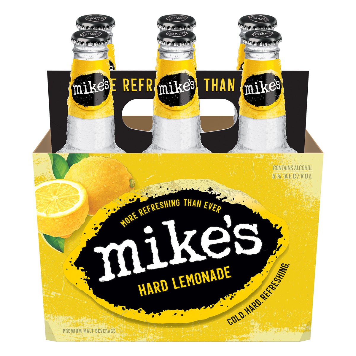 slide 1 of 5, Mike's Premium Malt Beverage Hard Lemonade Beer 6 ea, 6 ct; 12 fl oz