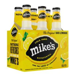 Mike's Premium Malt Beverage Hard Lemonade Beer 6 ea