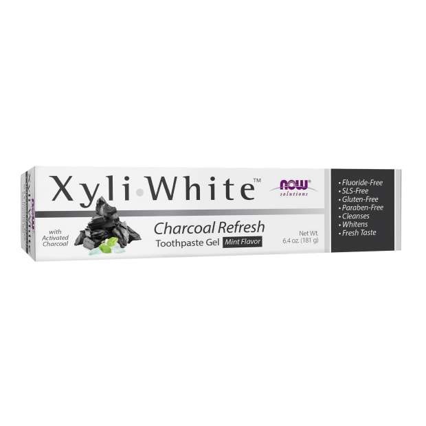 slide 1 of 1, NOW Solutions XyliWhite™ Charcoal Refresh Toothpaste Gel - 6.4 oz., 6 oz