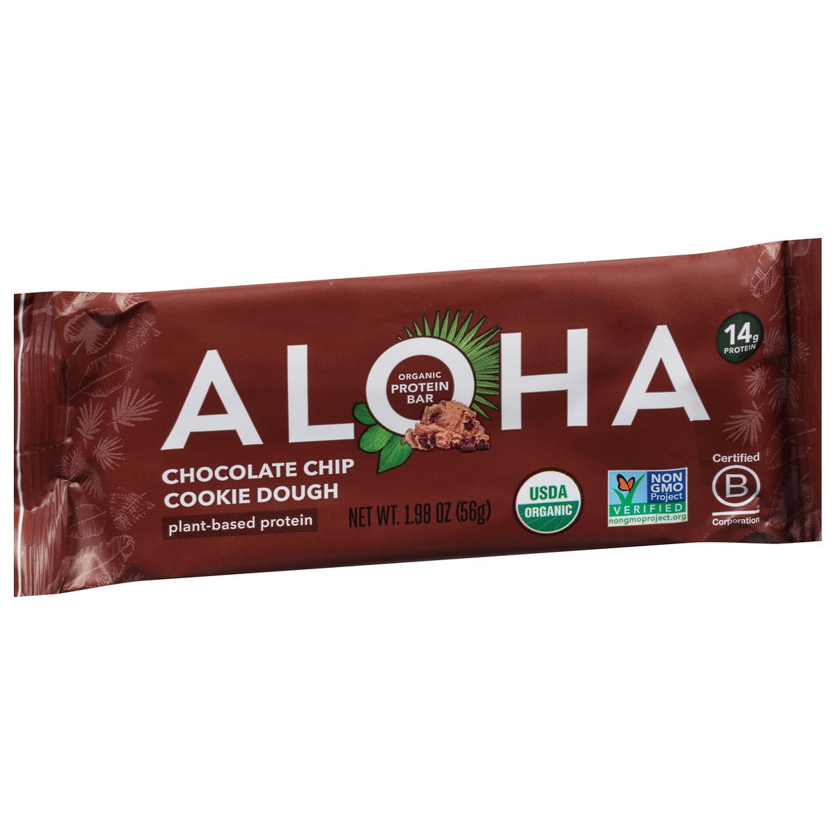 slide 4 of 9, Aloha Organic Chocolate Chip Cookie Dough Protein Bars 1.98 oz, 1.9 oz