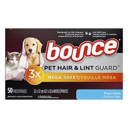 Bounce Pet Hair & Lint Sheets Fresh Scent