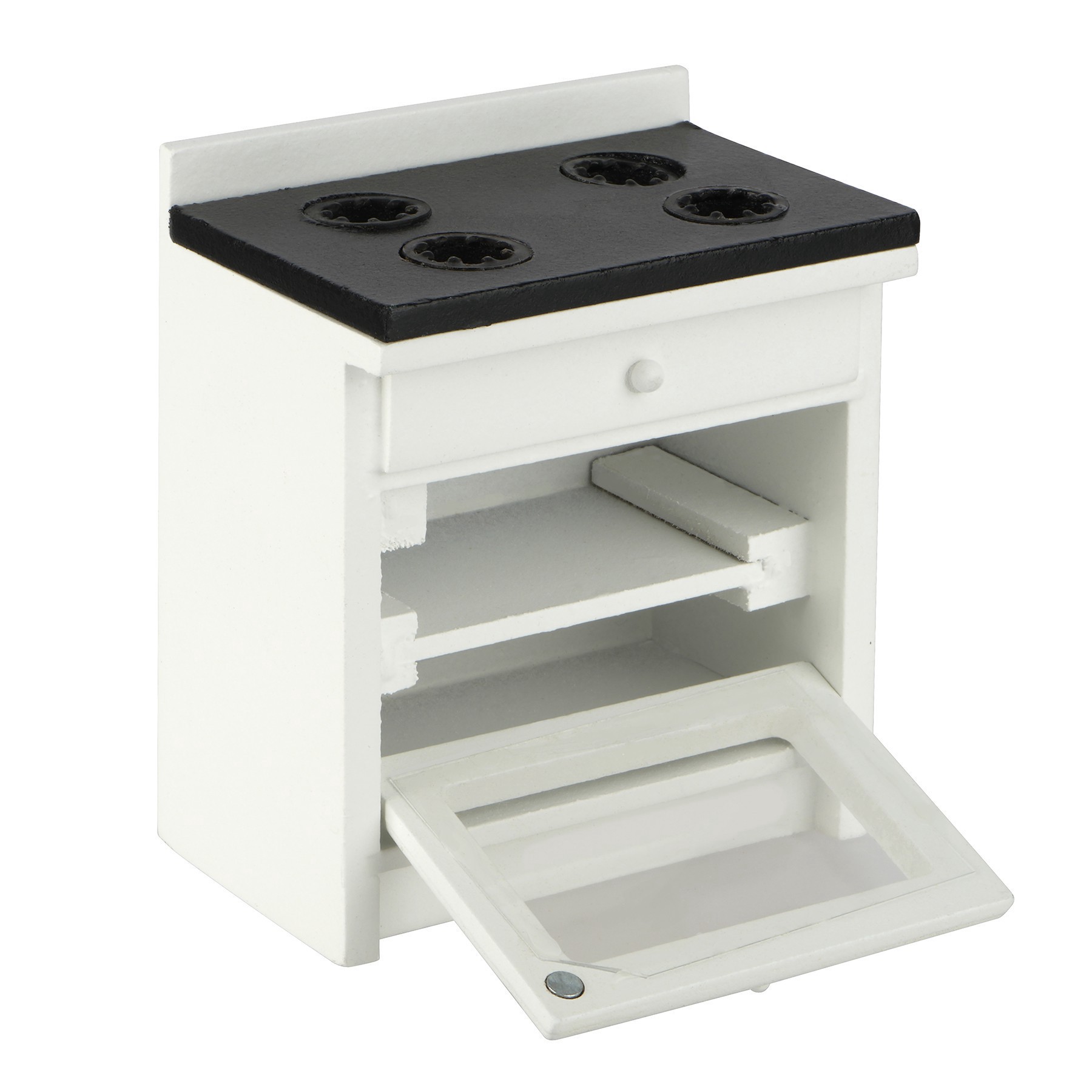slide 2 of 2, Mini White Kitchen Stove By Make Market, 5.5 in x 4 in x 2.1 in