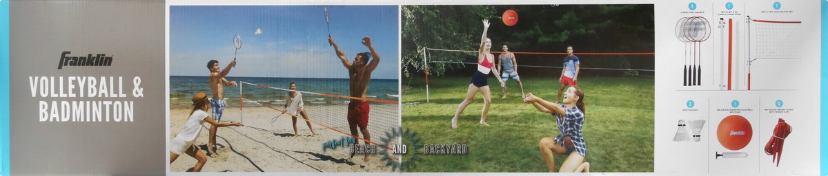 slide 6 of 9, Franklin Sports Volleyball and Badminton Set - Each, 1 ct