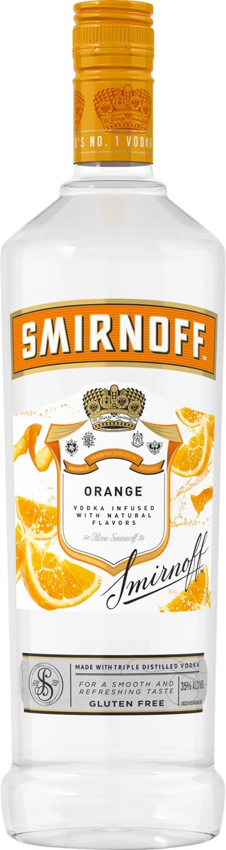 slide 4 of 4, Smirnoff Orange Vodka, 1 l